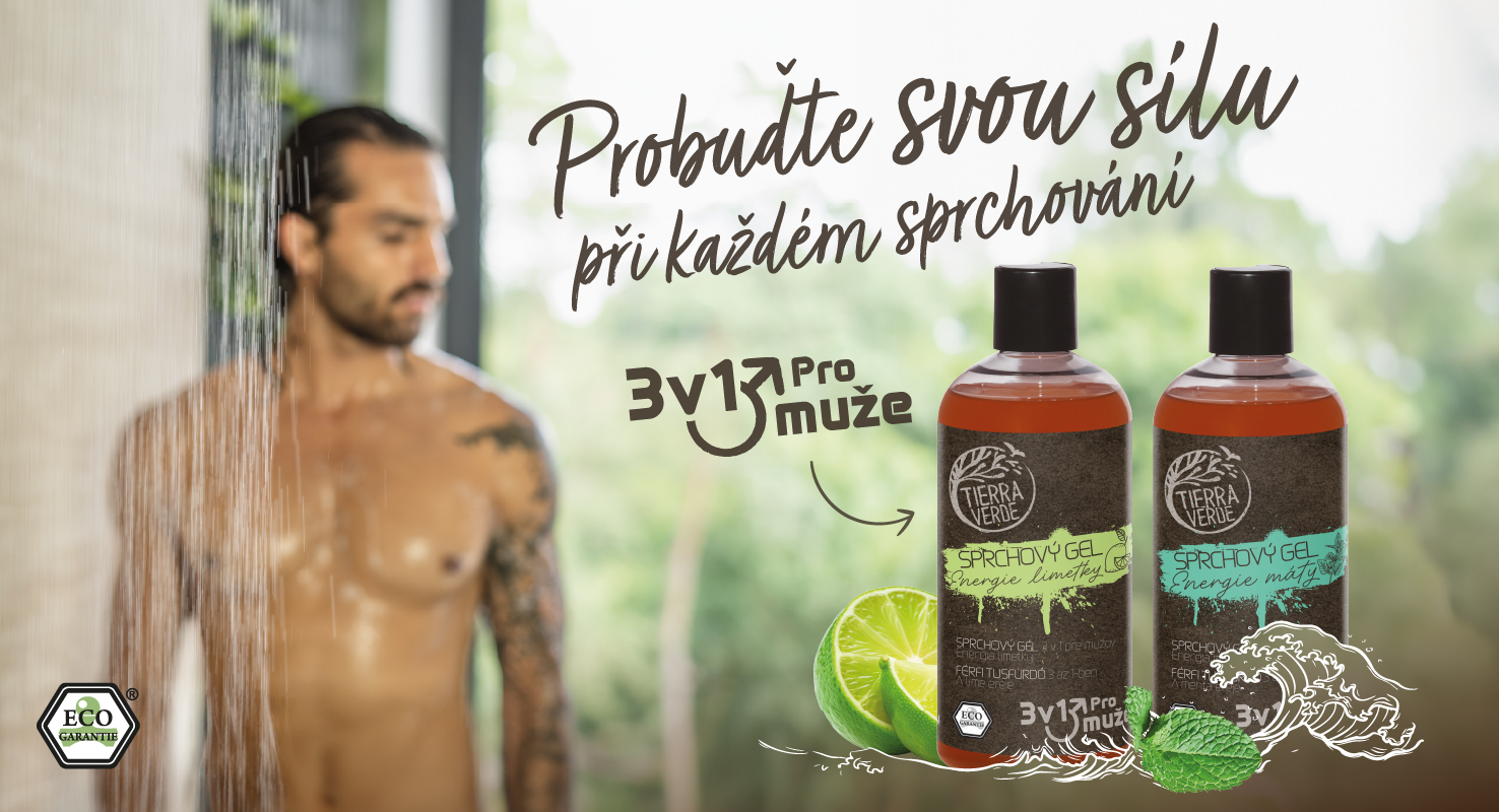 Sprchovy gel pro muze 3v1