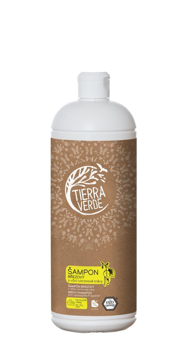  Šampón brezový s vôňou citrónovej trávy (fľaša 1 l)