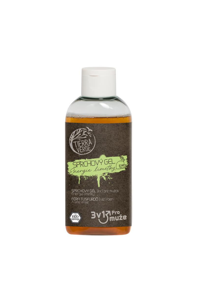  Sprchový gel pro muže Energie limetky (lahvička 100 ml)